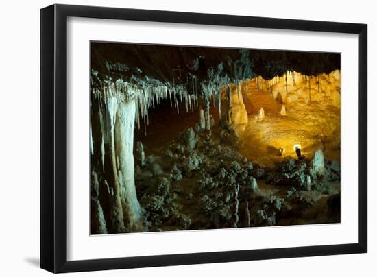 Stalactite Stalagmite Cavern-sergey02-Framed Photographic Print