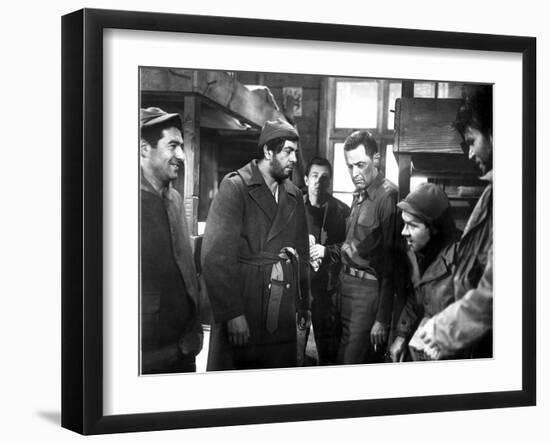 Stalag 17, Harvey Lembeck, Robert Strauss, William Holden, Richard Erdman, Neville Brand, 1953-null-Framed Photo