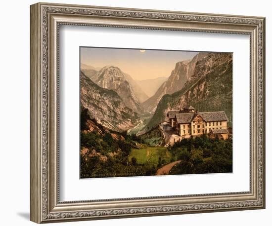 Stalheim Hotel and Naerodalen, Norway, C.1890-C.1900-null-Framed Giclee Print