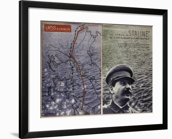 Stalin and the Construction of the Canal from the White Sea to the Baltic Sea-null-Framed Giclee Print