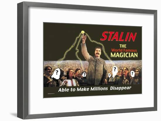 Stalin: The World Famous Magician-null-Framed Art Print