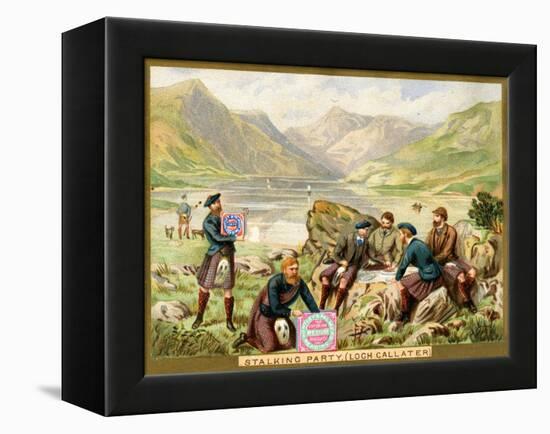 Stalking Party, Loch Callater', a Promotional Card for Huntley and Palmers Biscuits, C.1890…-null-Framed Premier Image Canvas