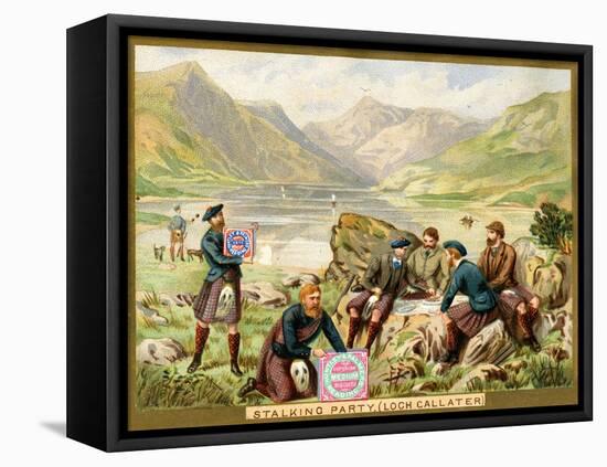 Stalking Party, Loch Callater', a Promotional Card for Huntley and Palmers Biscuits, C.1890…-null-Framed Premier Image Canvas