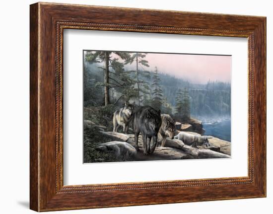 Stalking the Bluffs-Kevin Daniel-Framed Art Print