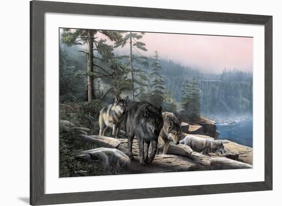 Stalking the Bluffs-Kevin Daniel-Framed Art Print