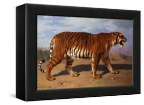 Stalking Tiger-Rosa Bonheur-Framed Premier Image Canvas