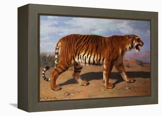 Stalking Tiger-Rosa Bonheur-Framed Premier Image Canvas
