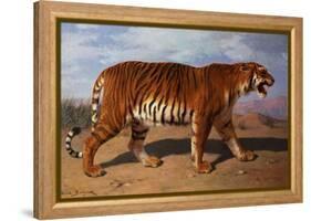 Stalking Tiger-Rosa Bonheur-Framed Premier Image Canvas