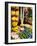 Stall Selling Fruit and Flower Garlands for Temple Offerings, Southeast Asia-Amanda Hall-Framed Photographic Print