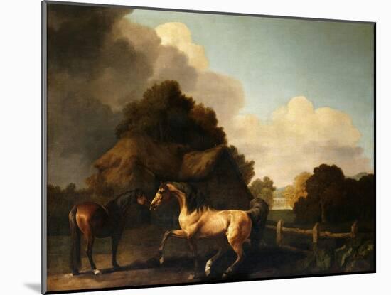Stallion and Mare, traditionally called 'Jupiter and Mare'-George Stubbs-Mounted Giclee Print