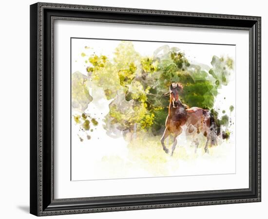 Stallion I-Chamira Young-Framed Art Print