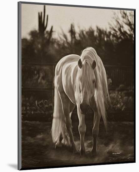 Stallion in the Garden-Barry Hart-Mounted Art Print