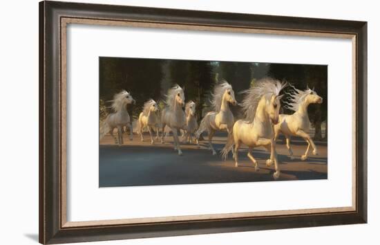 Stallion Run Painting-C^ Ford-Framed Art Print