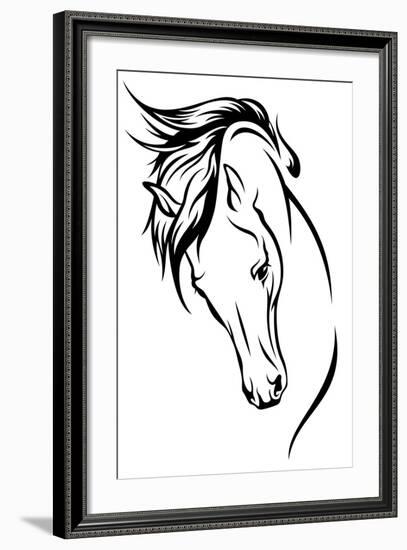 Stallion-Cattallina-Framed Art Print