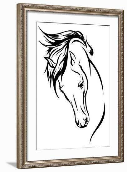 Stallion-Cattallina-Framed Art Print