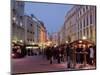 Stalls and People at Christmas Market, Stadtplatz, Steyr, Oberosterreich (Upper Austria)-Richard Nebesky-Mounted Photographic Print