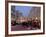 Stalls and People at Christmas Market, Stadtplatz, Steyr, Oberosterreich (Upper Austria)-Richard Nebesky-Framed Photographic Print