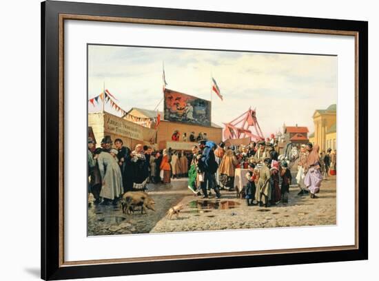 Stalls for Easter Week in Tula, 1868-Andrei Andreevich Popov-Framed Giclee Print