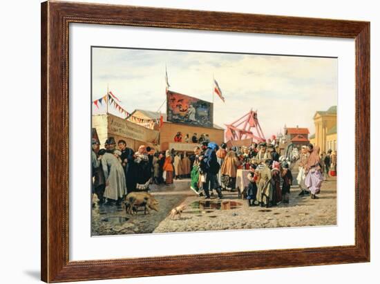 Stalls for Easter Week in Tula, 1868-Andrei Andreevich Popov-Framed Giclee Print