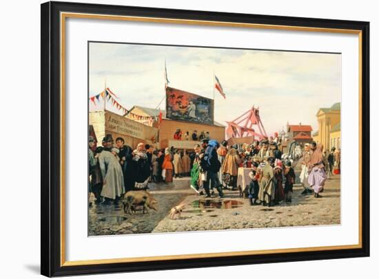 Stalls for Easter Week in Tula, 1868-Andrei Andreevich Popov-Framed Giclee Print