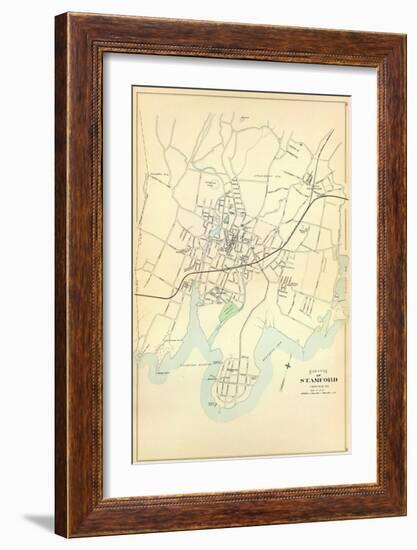 Stamford, Connecticut, c.1893-null-Framed Art Print