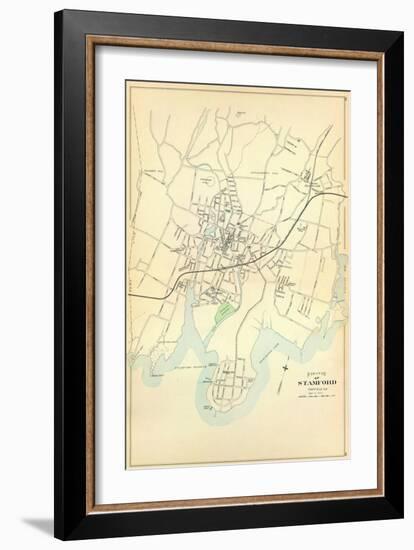 Stamford, Connecticut, c.1893-null-Framed Art Print