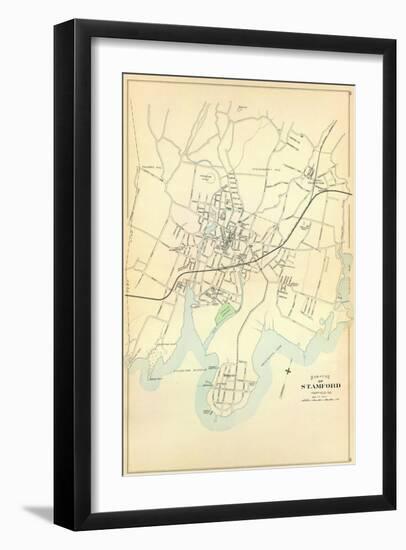 Stamford, Connecticut, c.1893-null-Framed Art Print