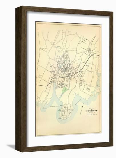 Stamford, Connecticut, c.1893-null-Framed Art Print