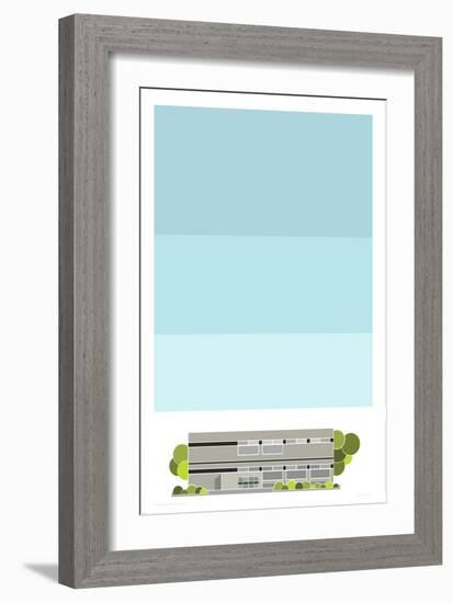 Stamford Hill Library-Sarah Evans-Framed Giclee Print