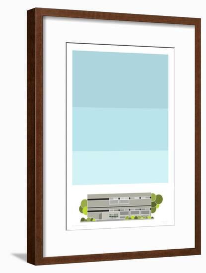 Stamford Hill Library-Sarah Evans-Framed Giclee Print