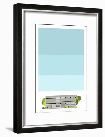 Stamford Hill Library-Sarah Evans-Framed Giclee Print