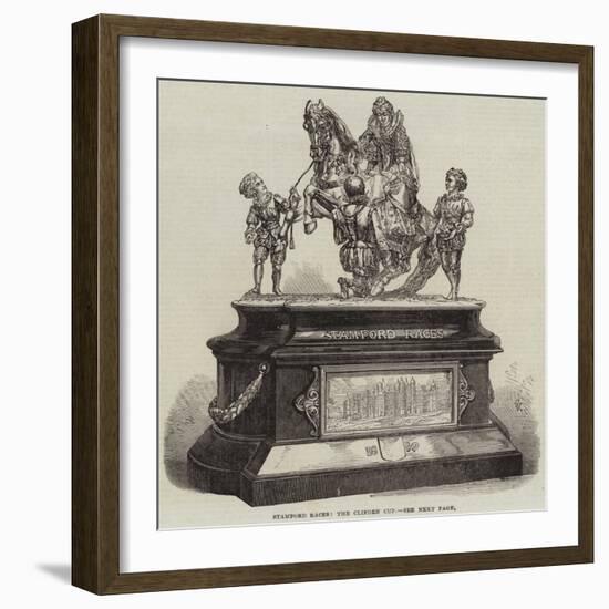Stamford Races, the Clifden Cup-null-Framed Giclee Print