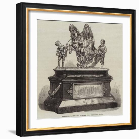 Stamford Races, the Clifden Cup-null-Framed Giclee Print