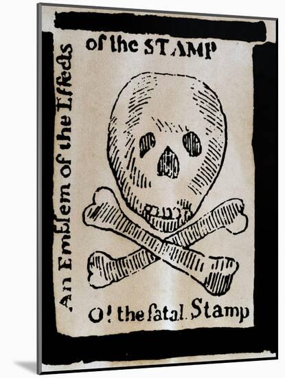Stamp Act: Cartoon, 1765-null-Mounted Giclee Print
