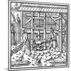 Stamp for Breaking Copper Cupellation Cakes for Further Refining, 1556-null-Mounted Giclee Print