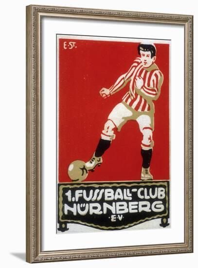 Stamp from Football Club Nuremberg, 1912-null-Framed Giclee Print