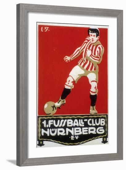 Stamp from Football Club Nuremberg, 1912-null-Framed Giclee Print