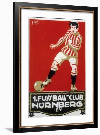 Stamp from Football Club Nuremberg, 1912-null-Framed Giclee Print