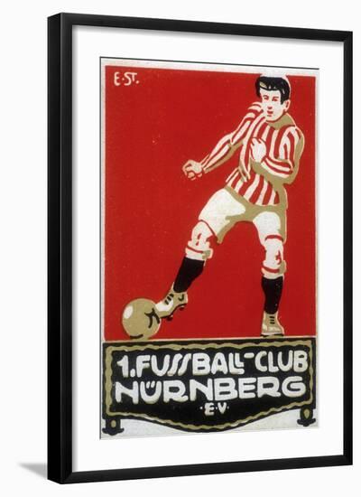 Stamp from Football Club Nuremberg, 1912-null-Framed Giclee Print