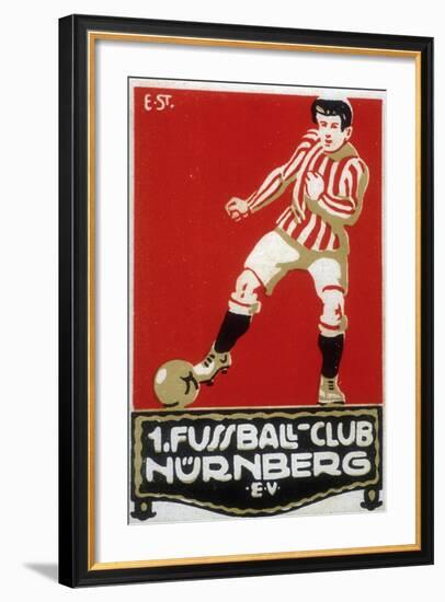 Stamp from Football Club Nuremberg, 1912-null-Framed Giclee Print