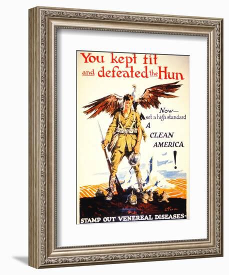 Stamp Out Venereal Diseases', 1st World War Poster, C.1918--Framed Giclee Print