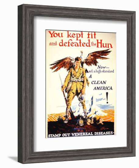 Stamp Out Venereal Diseases', 1st World War Poster, C.1918-null-Framed Giclee Print