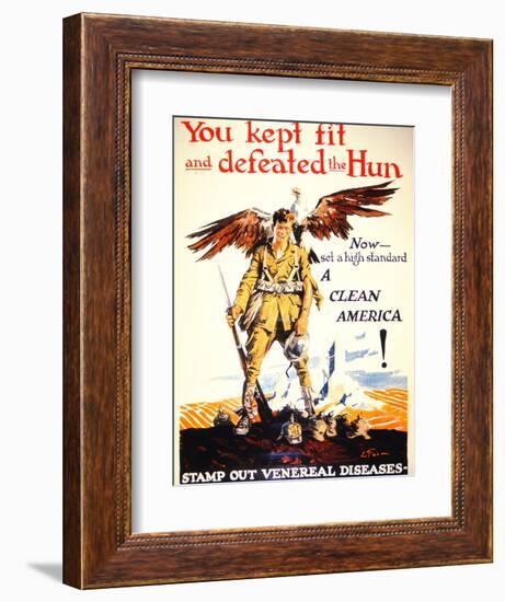 Stamp Out Venereal Diseases', 1st World War Poster, C.1918-null-Framed Giclee Print