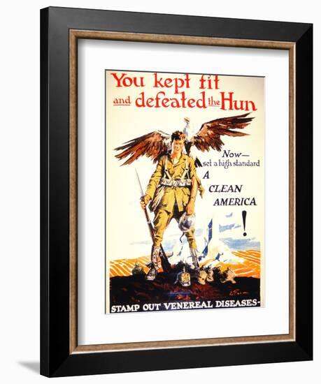 Stamp Out Venereal Diseases', 1st World War Poster, C.1918-null-Framed Giclee Print