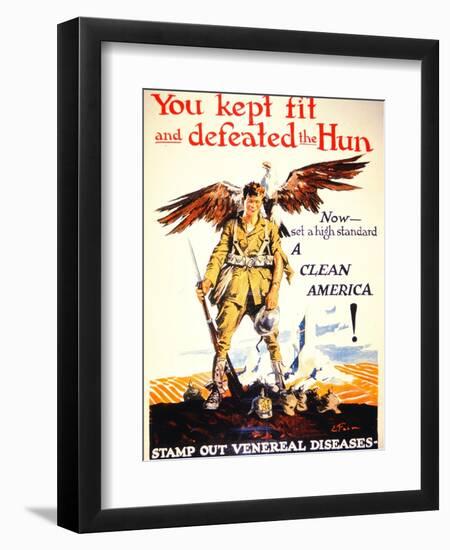 Stamp Out Venereal Diseases', 1st World War Poster, C.1918--Framed Giclee Print