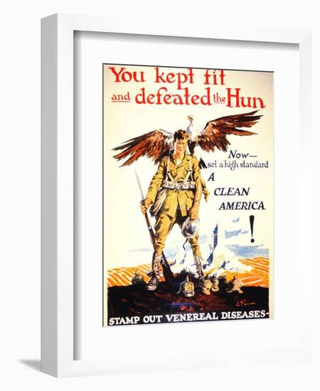 Stamp Out Venereal Diseases', 1st World War Poster, C.1918-null-Framed Giclee Print