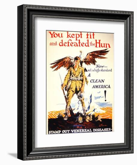 Stamp Out Venereal Diseases', 1st World War Poster, C.1918-null-Framed Giclee Print