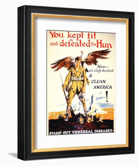 Stamp Out Venereal Diseases', 1st World War Poster, C.1918-null-Framed Giclee Print