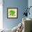 Stamp With Map And Flag Of Brazil-Perysty-Framed Art Print displayed on a wall