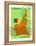 Stamp with Map and Flag of Cameroon-Perysty-Framed Stretched Canvas